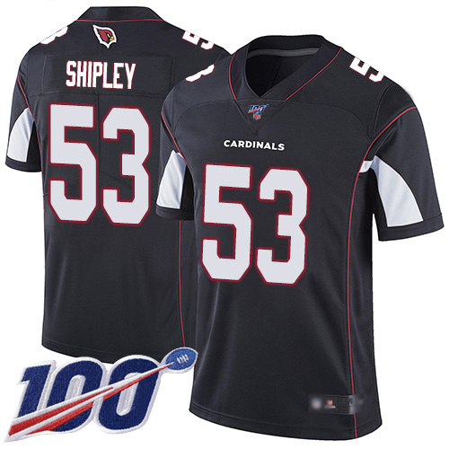 Arizona Cardinals Limited Black Men A.Q. Shipley Alternate Jersey NFL Football #53 100th Season Vapor Untouchable